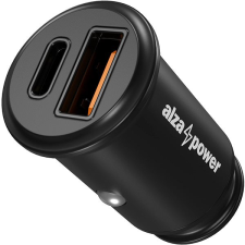 AlzaPower Car Charger C520 Fast Charge + Power Delivery - fekete mobiltelefon kellék