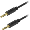 AlzaPower Core Audio 3.5mm Jack (M) to 3.5mm Jack (M), 2m - fekete (APW-CBA3JM12B)