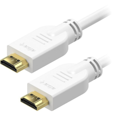 AlzaPower Core HDMI 1.4 High Speed 4K, 20m - fehér kábel és adapter