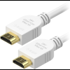AlzaPower Core Premium HDMI 2.1 High Speed 8K, 1m - fehér (APW-CBHD21S010W)