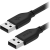 AlzaPower Core USB-A (M) to USB-A (M) 2.0, 0,5 m fekete