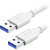 AlzaPower Core USB-A (M) to USB-A (M) 3.0, 2 m fehér