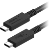AlzaPower Core USB-C to USB-C USB4 100W 1m, fekete (APW-CBTC4410B)