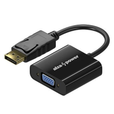 AlzaPower DisplayPort (M) - VGA (F) 0.1m kábel és adapter