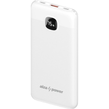 AlzaPower Garnet 10000mAh Power Delivery, 22,5 W, fehér power bank