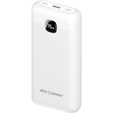 AlzaPower Garnet 20000mAh Power Delivery, 22,5 W, fehér power bank