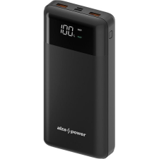 AlzaPower Parade 30000 mAh Power Delivery (20 W) - fekete power bank