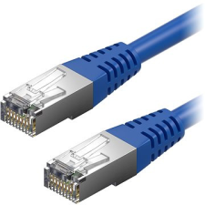 AlzaPower Patch CAT5E FTP 5 m kék kábel és adapter