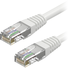 AlzaPower Patch CAT5E UTP 0,5m, fehér (APW-CBP5EU0005W) kábel és adapter
