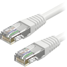 AlzaPower Patch CAT5E UTP 1m fehér kábel és adapter