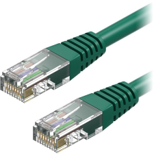 AlzaPower Patch CAT5E UTP 5m, zöld kábel és adapter