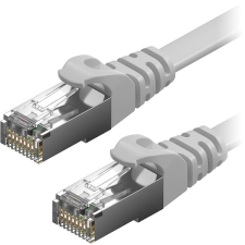 AlzaPower Patch CAT6 FTP Flat 3m, szürke kábel és adapter
