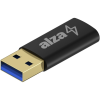 AlzaPower USB-A (M) to USB-C (F) 3.2 15W 5Gbps, fekete (APW-ADTATC1B)