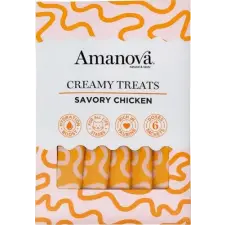 AmaNova Creamy Treats – Savory Chicken – csirkehús 6 x 15 g jutalomfalat kutyáknak
