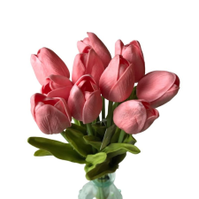 Amarillis Tulipán csokor - korall dekorációs kellék