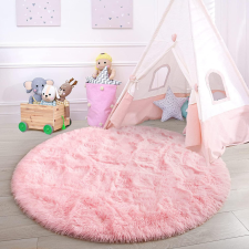 Amaz Fluffy rózsaszín szőnyeg kör alak átmérő: 60cm SH-03 lakástextília