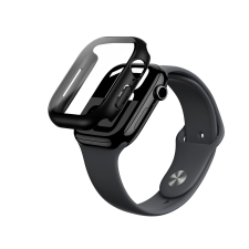 AmazingThing Radix Glass tok Apple Watch 10 (46mm) - fekete okosóra kellék