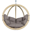 Amazonas AZ-2030812 Globo szék szürke - fából készült függőszék üléspárnával