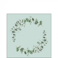  AMB.12517161 Eucalyptus Branch Green papírszalvéta 25x25cm,20db-os papírárú, csomagoló és tárolóeszköz