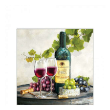 AMB.12517740 Red wine papírszalvéta 25x25cm,20db-os papírárú, csomagoló és tárolóeszköz