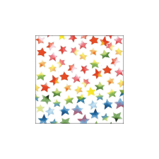  AMB.13309875 Colourful Stars mix papírszalvéta 33x33cm, 20db-os asztalterítő és szalvéta