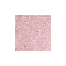  AMB.13311109 Elegance pastel rose dombornyomott papírszalvéta 33x33cm, 15db-os asztalterítő és szalvéta