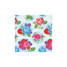 AMB.13311371 Modern Rose blue papírszalvéta 33x33cm,20db-os asztalterítő és szalvéta
