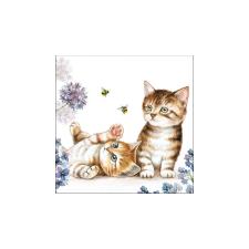 AMB.13312885 Cats and Bees papírszalvéta 33x33cm,20db-os asztalterítő és szalvéta