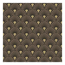 AMB.13313730 Art Deco Black papírszalvéta 33x33cm,20db-os papírárú, csomagoló és tárolóeszköz