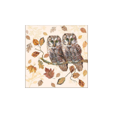 AMB.13315460 Owl Couple papírszalvéta 33x33cm, 20db-os asztalterítő és szalvéta