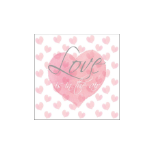  AMB.13315950 Love Letters papírszalvéta 33x33cm, 20db-os asztalterítő és szalvéta