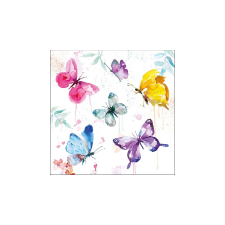 AMB.13316265 Butterfly Collection White papírszalvéta 33x33cm,20db-os asztalterítő és szalvéta