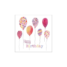  AMB.13316295 Birthday Balloons papírszalvéta 33x33cm,20db-os asztalterítő és szalvéta