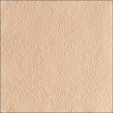  AMB.13318066 Elegance beige dombornyomott papírszalvéta 33x33cm,15db-os papírárú, csomagoló és tárolóeszköz