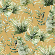  AMB.13318219 Jungle leaves gold papírszalvéta 33x33cm, 20db-os papírárú, csomagoló és tárolóeszköz