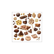 AMB.13318555 Sweet chocolates papírszalvéta 33x33cm, 20db-os papírárú, csomagoló és tárolóeszköz