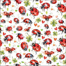 AMB.13318780 Ladybug flight papírszalvéta 33x33cm, 20db-os papírárú, csomagoló és tárolóeszköz