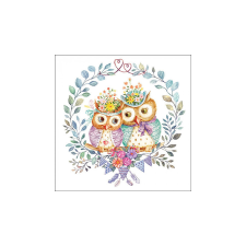  AMB.13319405 Owl couple in love papírszalvéta 33x33cm, 20db-os konyhai eszköz