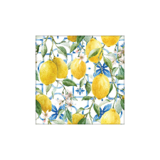  AMB.13319660 Mediterranean lemons papírszalvéta 33x33cm, 20db-os konyhai eszköz