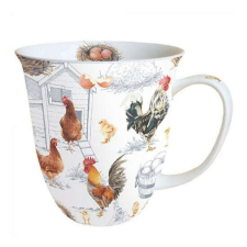 AMB.18415875 Chicken Farm porcelánbögre 0,4L bögrék, csészék