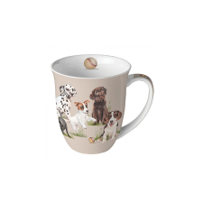  AMB.18419470 Playing puppies porcelánbögre 0,4l bögrék, csészék