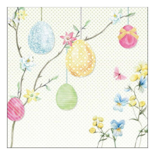 AMB.23316375 Hanging Eggs papírszalvéta 33x33cm, 20db-os papírárú, csomagoló és tárolóeszköz
