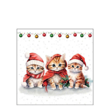  AMB.32519105 Funny cute kittens papírszalvéta 25x25cm, 20db-os papírárú, csomagoló és tárolóeszköz