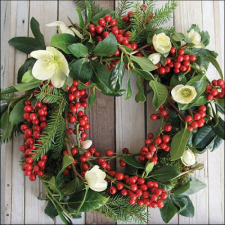 AMB.33317945 Handmade wreath papírszalvéta 33x33cm, 20db-os papírárú, csomagoló és tárolóeszköz