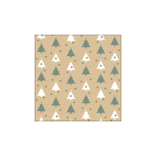 AMB.33317961 Trees and stars sage papírszalvéta 33x33cm, 20db-os papírárú, csomagoló és tárolóeszköz