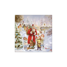 AMB.33317970 Santa bringing presents papírszalvéta 33x33cm 20db-os higiéniai papíráru