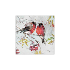 AMB.33318095 Birds on branch papírszalvéta 33x33cm, 20db-os higiéniai papíráru