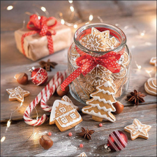  AMB.33319080 Christmas cookies jar papírszalvéta 33x33cm, 20db-os papírárú, csomagoló és tárolóeszköz