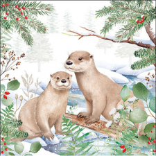  AMB.33320270 Otter papírszalvéta 33x33cm, 20db-os papírárú, csomagoló és tárolóeszköz