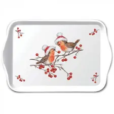  AMB.33718865 Christman robins white műanyag kistálca 13x21cm konyhai eszköz